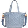 Mz Wallace Large Empire Quilted Seersucker Tote