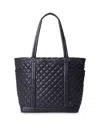 Mz Wallace Large Empire Tote In Black/matte Black