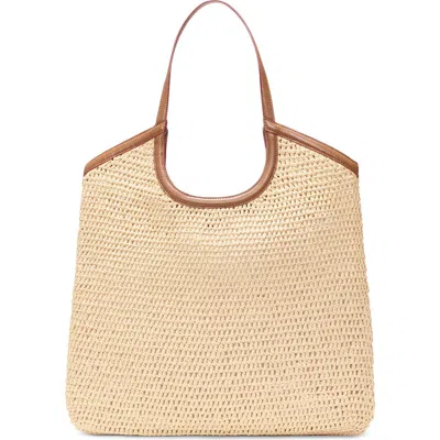 Mz Wallace Large Georgica Crochet Tote In Brown