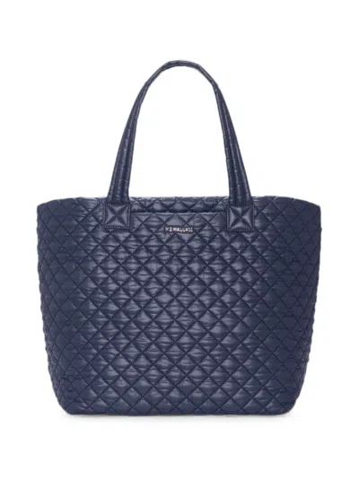Mz Wallace Large Metro Deluxe Quilted Tote Bag In Blue