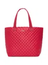 Mz Wallace Large Metro Deluxe Quilted Tote Bag In Red