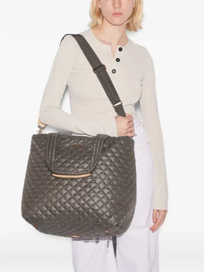Mz Wallace Large Metro Deluxe Tote Bag In Brown