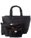 Mz Wallace Large Metro Deluxe Tote In Black