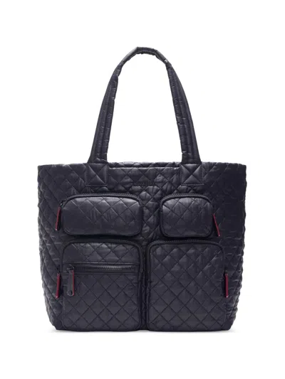 Mz Wallace Large Metro Quilted Tote Bag In Black