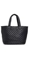 Mz Wallace Large Metro Tote Deluxe Black In Black