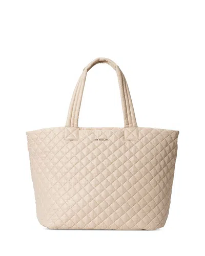 Mz Wallace Large Metro Deluxe Quilted Tote Bag In Buff