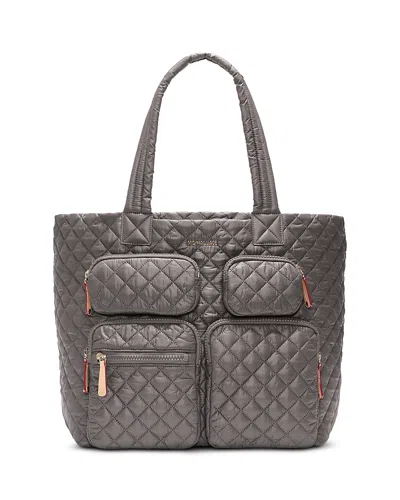 Mz Wallace Large Metro Travel Tote In Gray