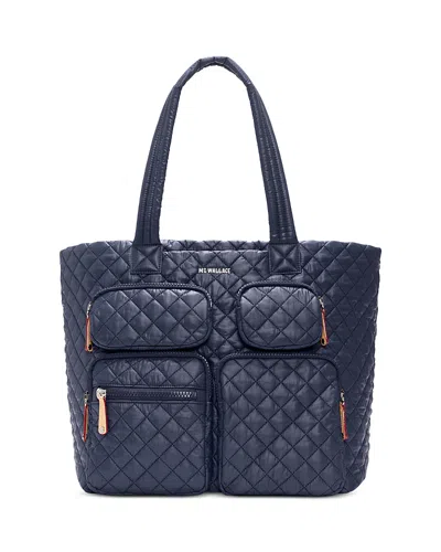 Mz Wallace Large Metro Travel Tote In Blue