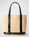 Mz Wallace Large Raffia Tote In Multi