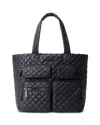Mz Wallace Large Travel Tote In Black/black
