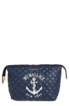 Mz Wallace Large Zoey Quilted Nylon Clutch
