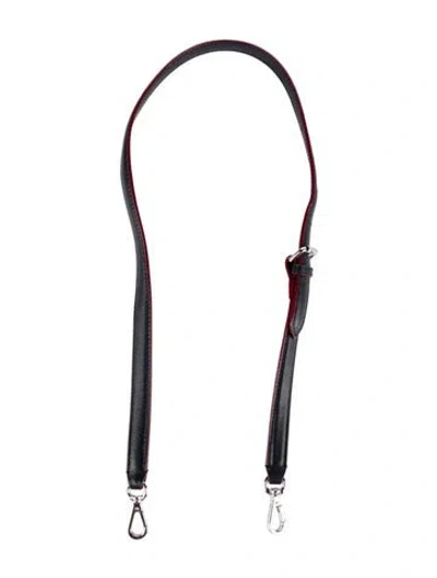 Pre-owned Mz Wallace Leather Bag Strap In Blue