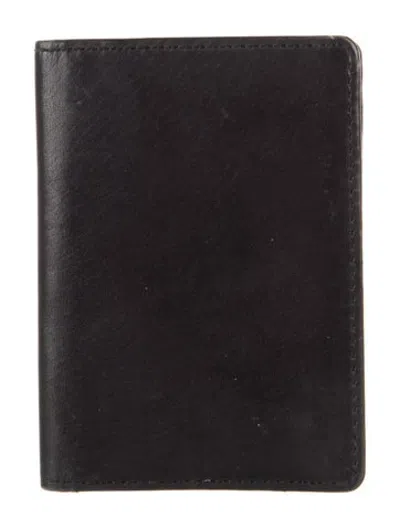 Pre-owned Mz Wallace Leather Card Holder In Black