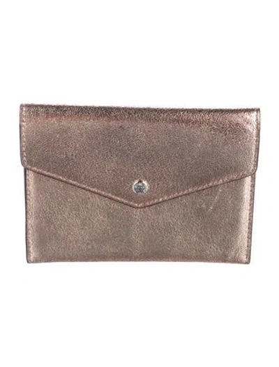 Pre-owned Mz Wallace Leather Card Holder In Pink