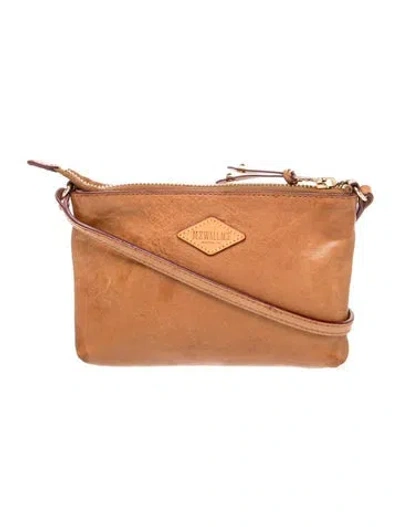 Pre-owned Mz Wallace Leather Crossbody Bag In Brown