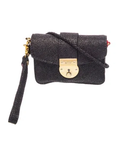 Pre-owned Mz Wallace Leather Crossbody Bag W/ Tags In Black