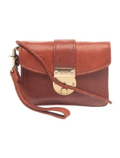 Pre-owned Mz Wallace Leather Crossbody Bag W/ Tags In Brown