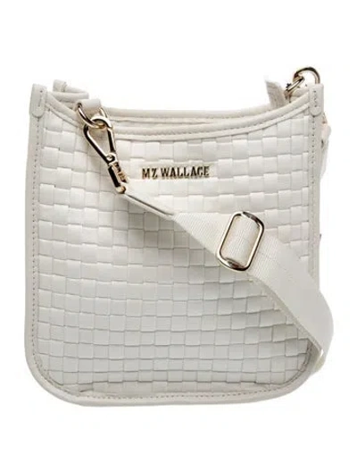 Pre-owned Mz Wallace Leather Crossbody Bag W/ Tags In White