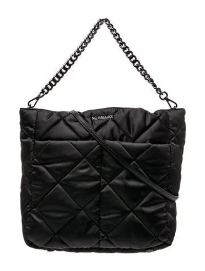 Pre-owned Mz Wallace Leather Evening Bag In Black