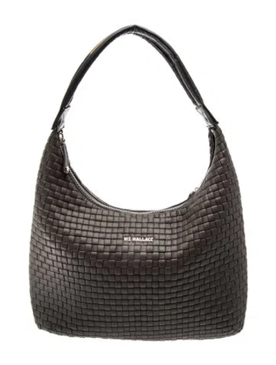 Pre-owned Mz Wallace Leather Hobo In Gray