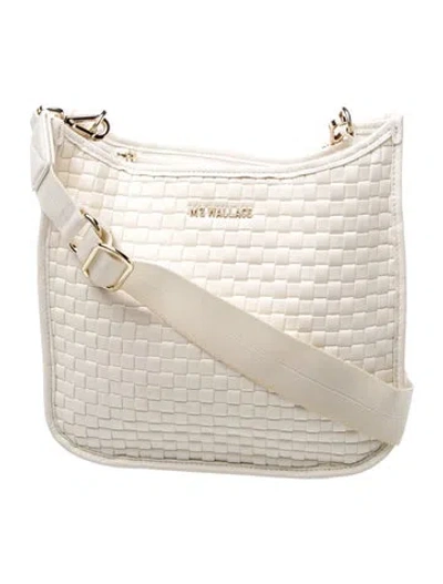Pre-owned Mz Wallace Leather Messenger Bag In Neutrals