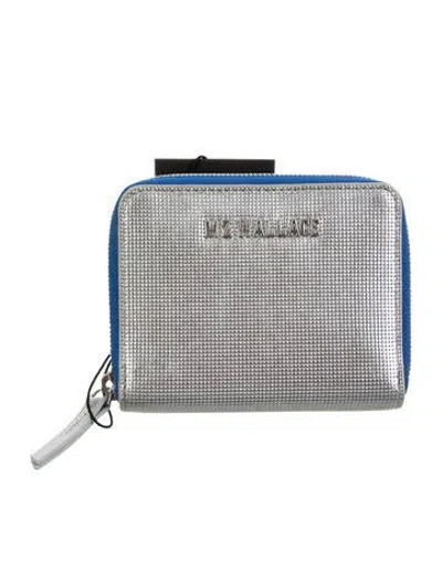 Pre-owned Mz Wallace Leather Printed Coin Pouch W/ Tags In Multi
