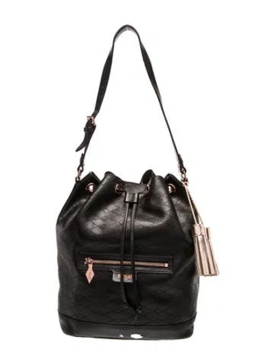 Pre-owned Mz Wallace Leather Shoulder Bag In Black