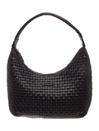 Pre-owned Mz Wallace Leather Shoulder Bag W/ Tags In Black