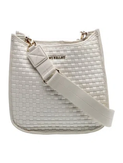 Pre-owned Mz Wallace Leather Shoulder Bag In White