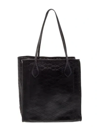 Pre-owned Mz Wallace Leather Tote In Blue