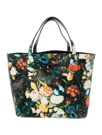 Pre-owned Mz Wallace Leather Tote In Green
