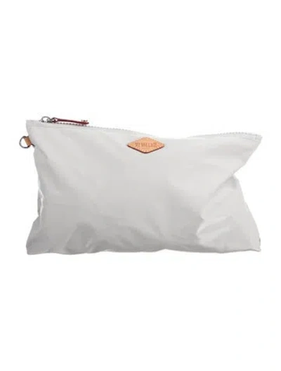 Pre-owned Mz Wallace Leather Trim Cosmetic Pouch In Multi