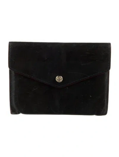Pre-owned Mz Wallace Leather Wallet In Black