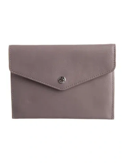 Pre-owned Mz Wallace Leather Wallet In Purple