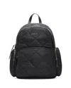 Mz Wallace Madison Extra Large Quilted Nylon Backpack In Black