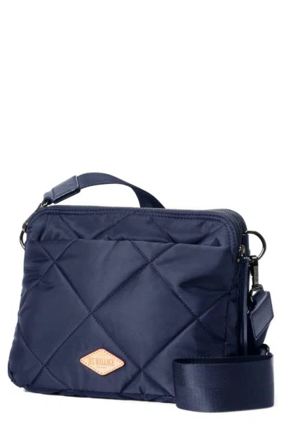 Mz Wallace Madison Ii Quilted Crossbody Bag In Blue