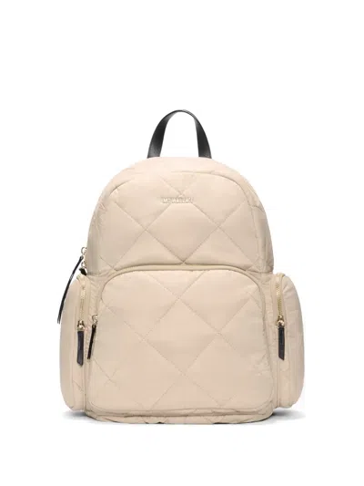 Mz Wallace Madison Quilted Backpack In Neutral