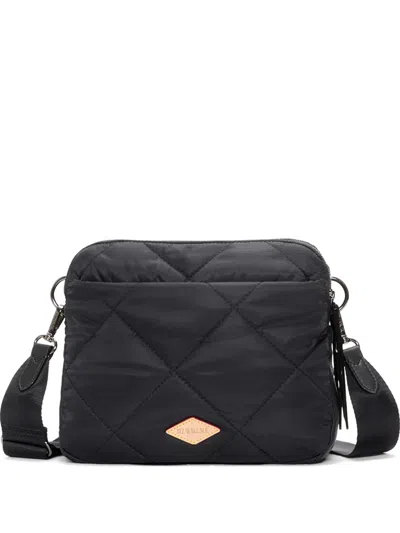 Mz Wallace Madison Quilted Crossbody Bag In Black