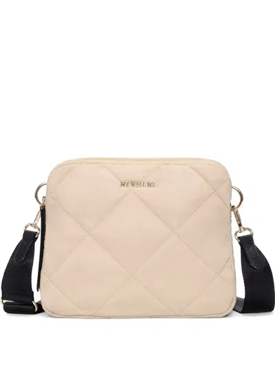 Mz Wallace Madison Quilted Crossbody Bag In Neutral