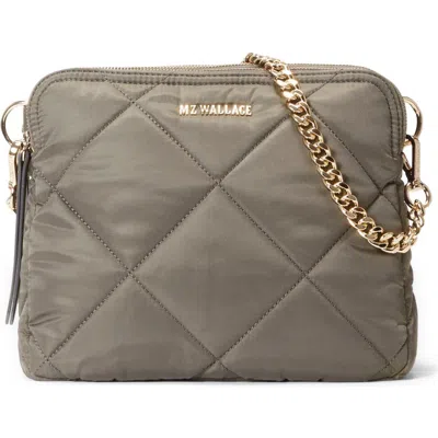 Mz Wallace Madison Quilted Nylon Crossbody Bag In Magnet