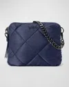 Mz Wallace Madison Quilted Nylon Crossbody Bag In Navy