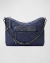 Mz Wallace Madison Everday Quilted Nylon Crossbody Bag In Navy