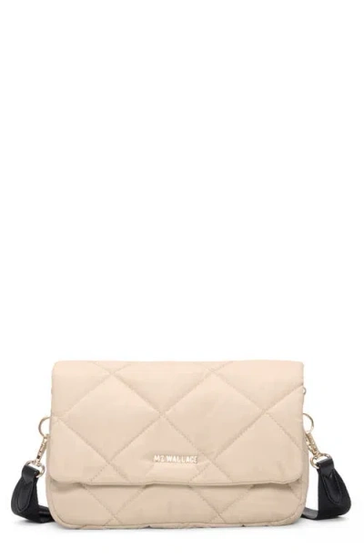 Mz Wallace Madison Quilted Nylon Flap Crossbody Bag
