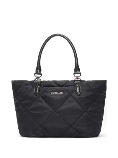 Mz Wallace Madison Quilted Small Tote Bag In Black