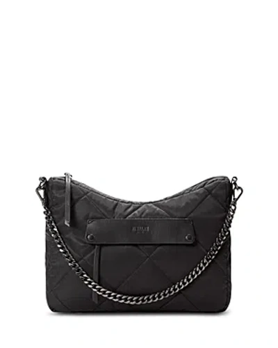 Mz Wallace Madison Uptown Crossbody In Black/gunmetal