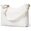 Mz Wallace Madison Uptown Quilted Nylon Crossbody Bag In Chalk Liquid