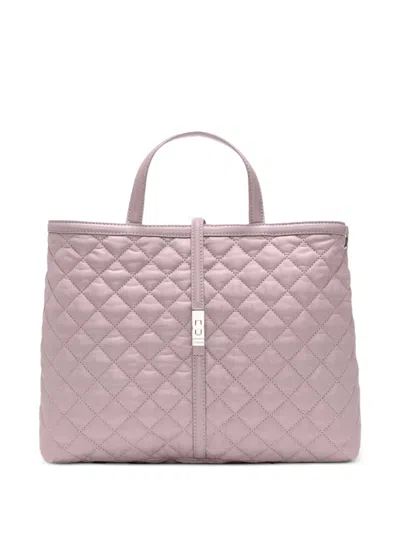 Mz Wallace Medium Astor Quilted Tote Bag In Pink
