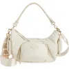 Mz Wallace Medium Chelsea Nylon Shoulder Bag In Sand