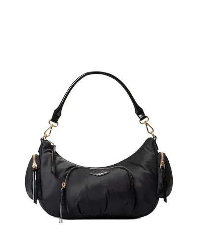 Mz Wallace Chelsea Medium Zip Shoulder Bag In Black
