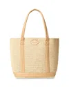 Mz Wallace Medium Crochet Tote In Camel/silver